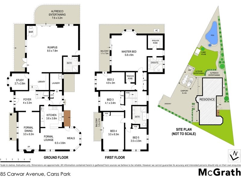 85 Carwar Avenue, Carss Park NSW 2221 Floorplan