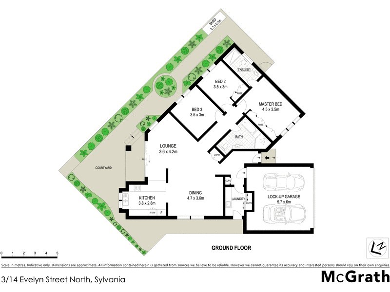 3/14 Evelyn Street North, Sylvania NSW 2224 Floorplan