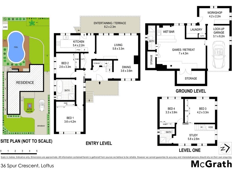 36 Spur Crescent, Loftus NSW 2232 Floorplan