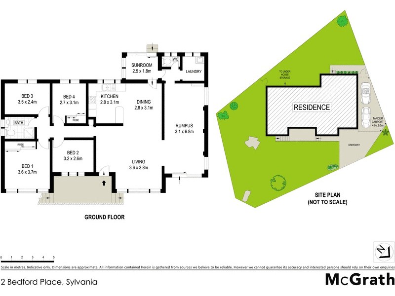 2 Bedford Place, Sylvania NSW 2224 Floorplan