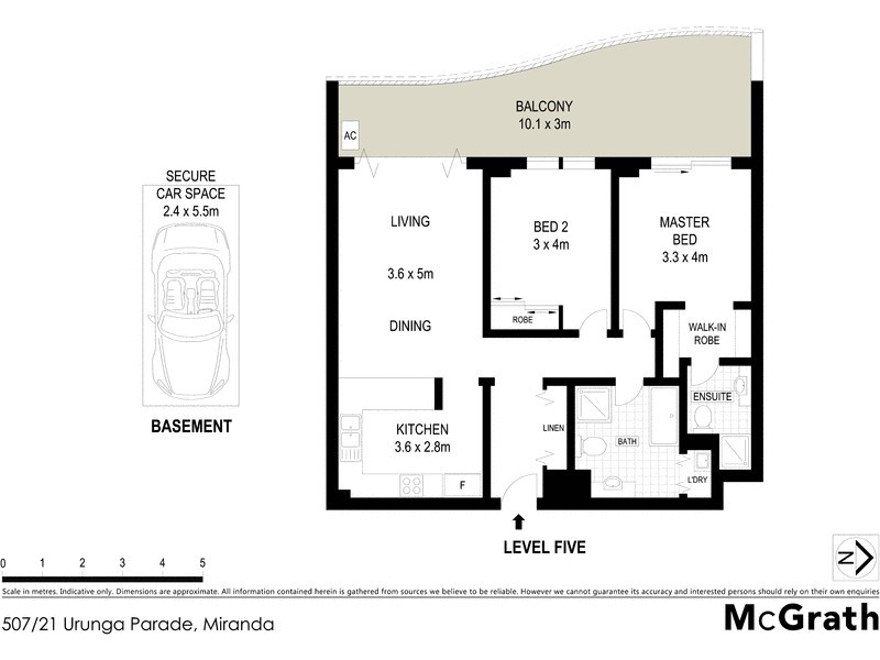 507/21 Urunga Parade, Miranda NSW 2228 Floorplan