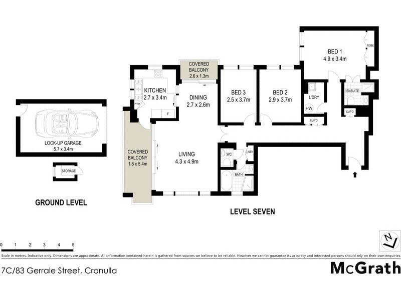 7C/83 Gerrale Street, Cronulla NSW 2230 Floorplan