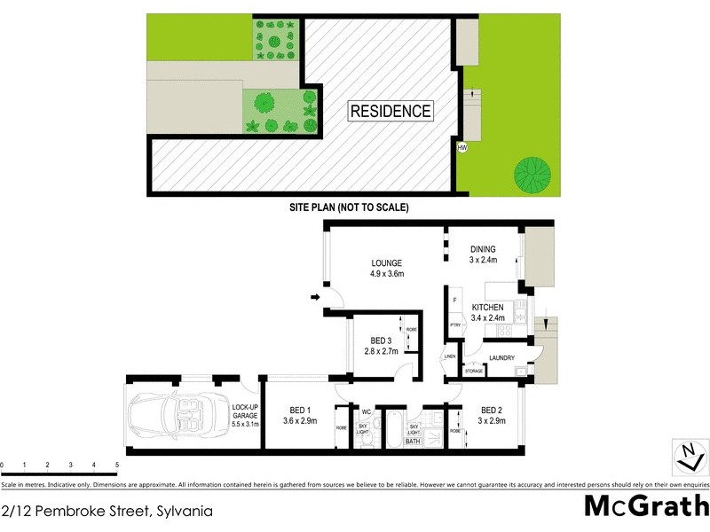 2/12 Pembroke Street, Sylvania NSW 2224 Floorplan