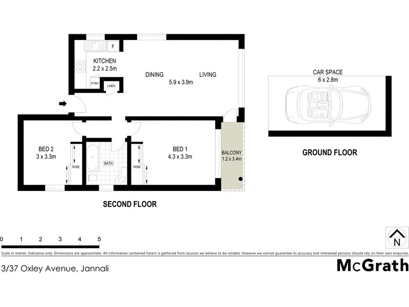 3/37 Oxley Avenue, Jannali NSW 2226 Floorplan