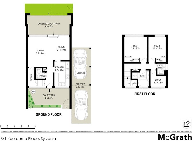 8/1 Koorooma Place, Sylvania NSW 2224 Floorplan