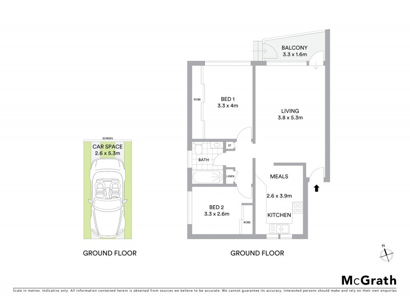 1/110 Kingsway, Woolooware NSW 2230 Floorplan