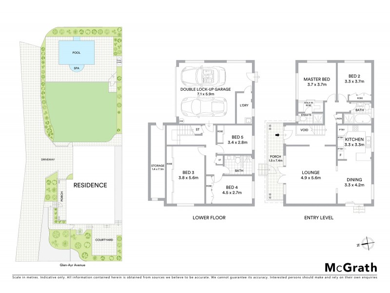 1 Glen-Ayr Avenue, Yowie Bay NSW 2228 Floorplan