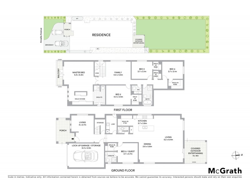 9 Arcadia Avenue, Gymea Bay NSW 2227 Floorplan