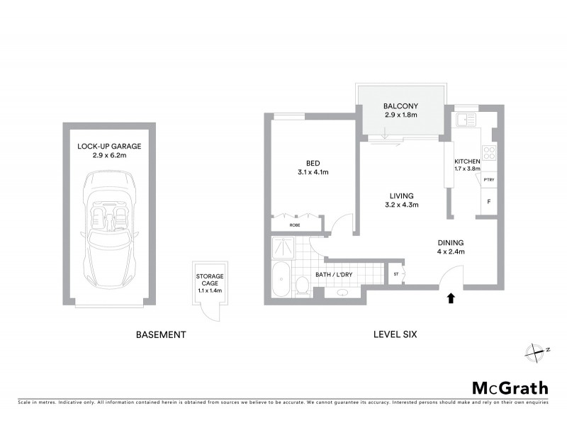 40D/5 Wandella Road, Miranda NSW 2228 Floorplan