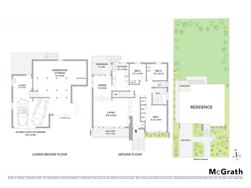 3 Robvic Avenue, Kangaroo Point NSW 2224 Floorplan