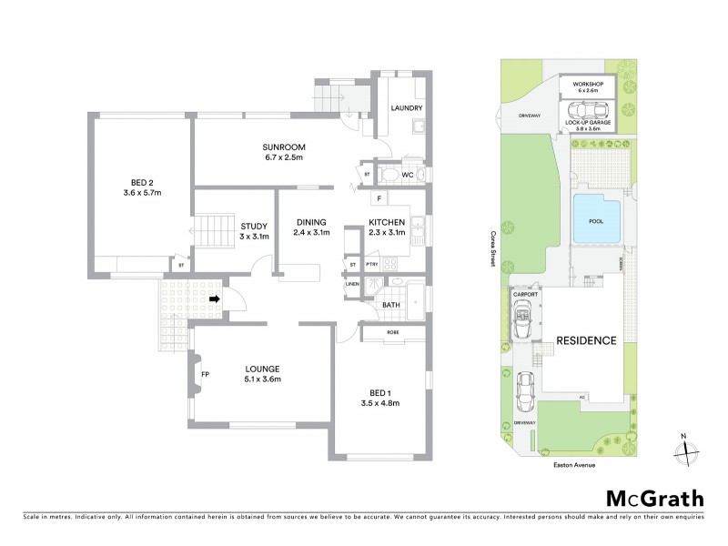 43 Easton Avenue, Sylvania NSW 2224 Floorplan