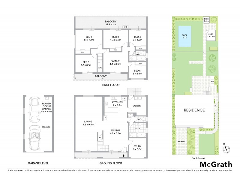 9 Fourth Avenue, Loftus NSW 2232 Floorplan