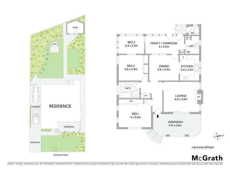 39 Sutherland Road, Jannali NSW 2226 Floorplan
