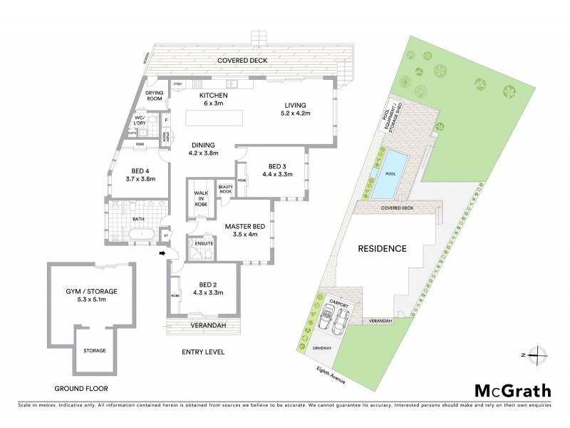 4 Eighth Avenue, Jannali NSW 2226 Floorplan
