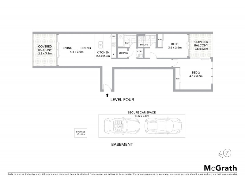 C401/40 Pinnacle Street, Miranda NSW 2228 Floorplan