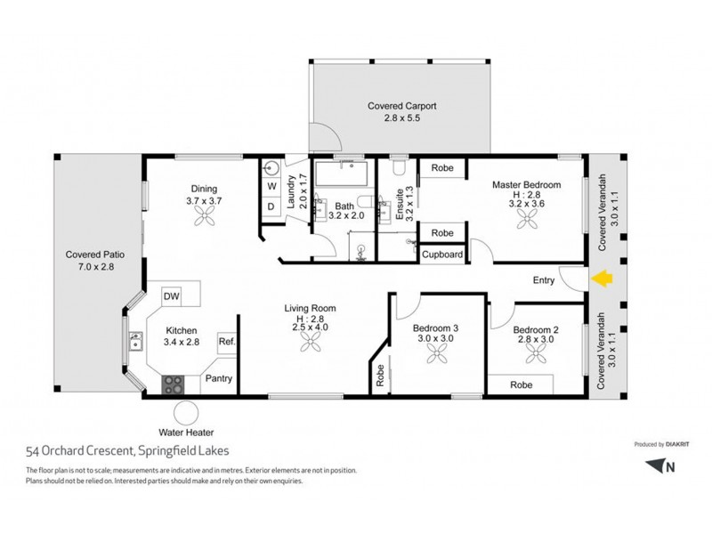 54 Orchard Crescent, Springfield Lakes QLD 4300 Floorplan