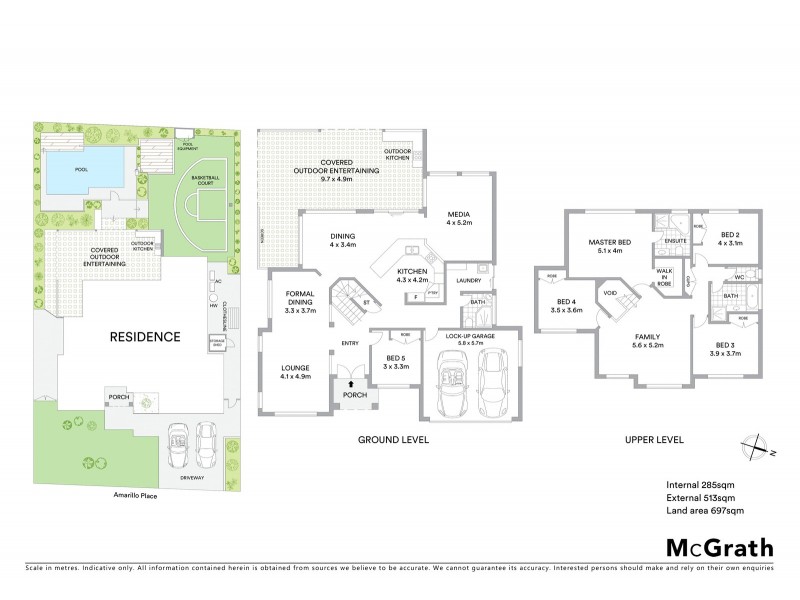 14 Amarillo Place, Springfield Lakes QLD 4300 Floorplan