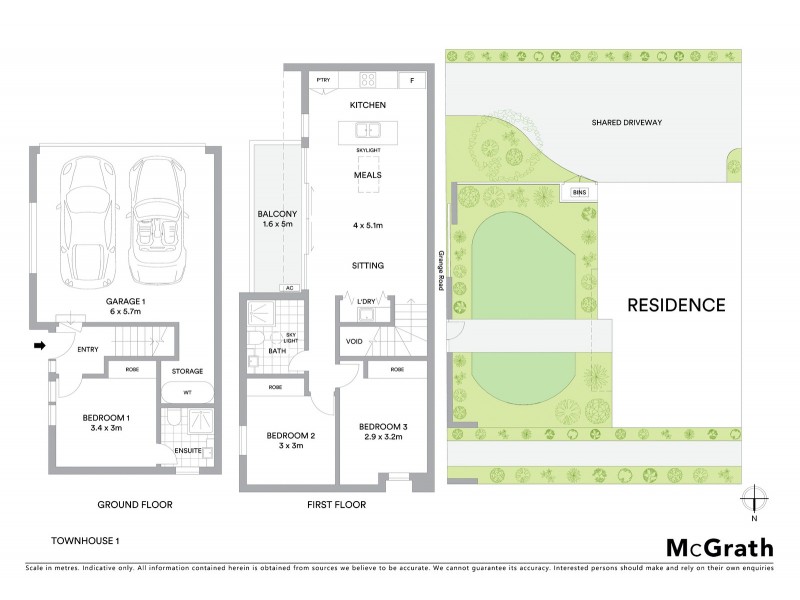 1/125 Grange Road, Fairfield VIC 3078 Floorplan