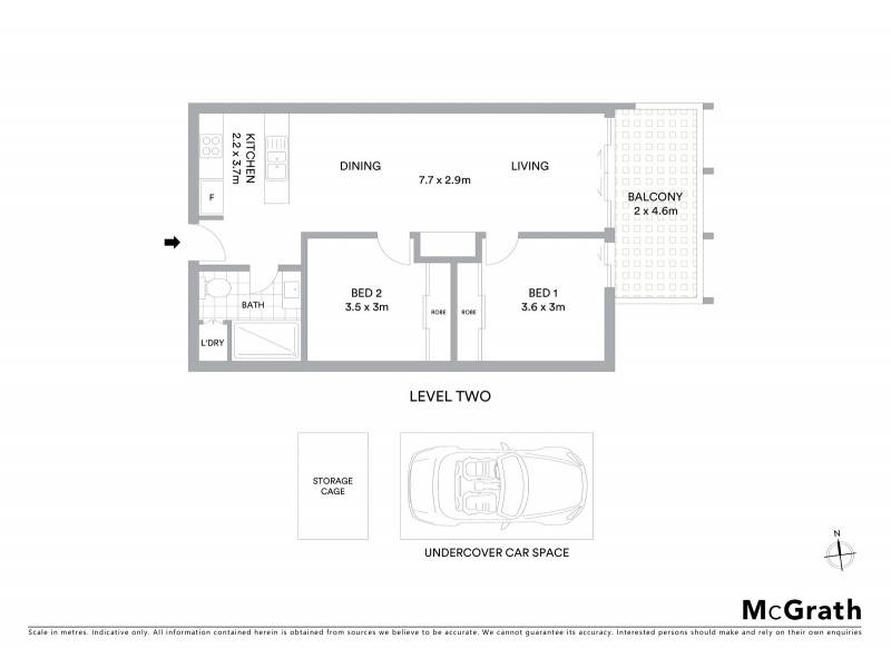 206/50 High Street, Preston VIC 3072 Floorplan