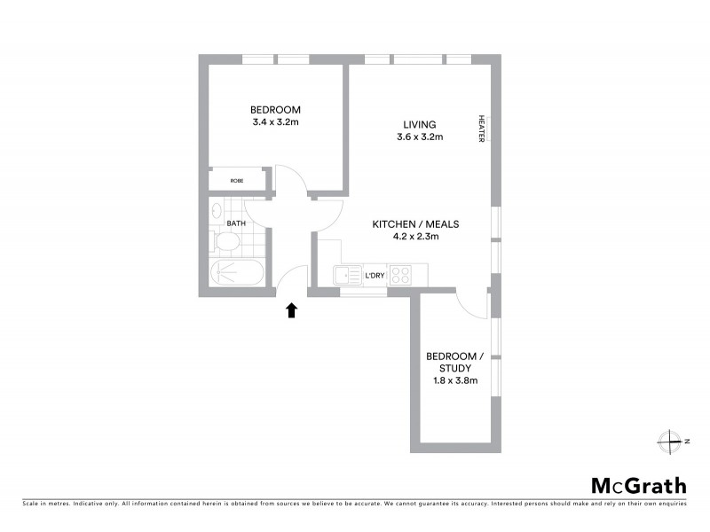 12/14 Hutton Street, Thornbury VIC 3071 Floorplan