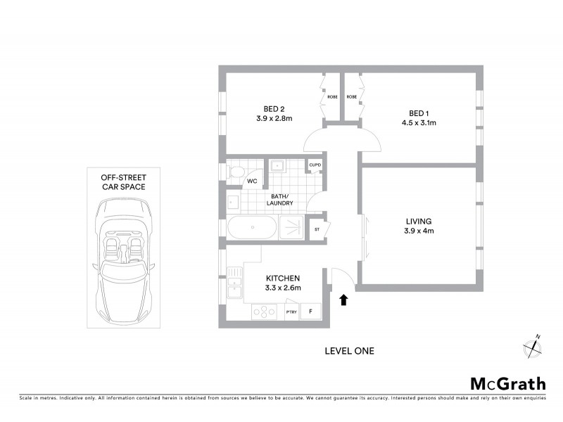 4/96 Spensley Street, Clifton Hill VIC 3068 Floorplan