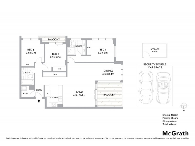 40/3 Bundarra Avenue South, Wahroonga NSW 2076 Floorplan