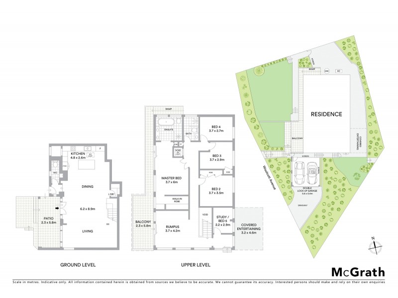 6 Woolcott Avenue, Wahroonga NSW 2076 Floorplan