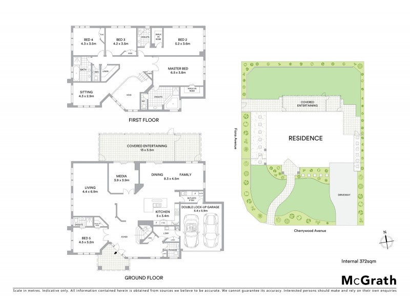 5 Cherrywood Avenue, Wahroonga NSW 2076 Floorplan