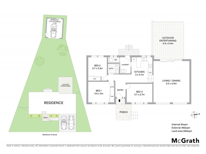 10 Resthaven Avenue, Charmhaven NSW 2263 Floorplan
