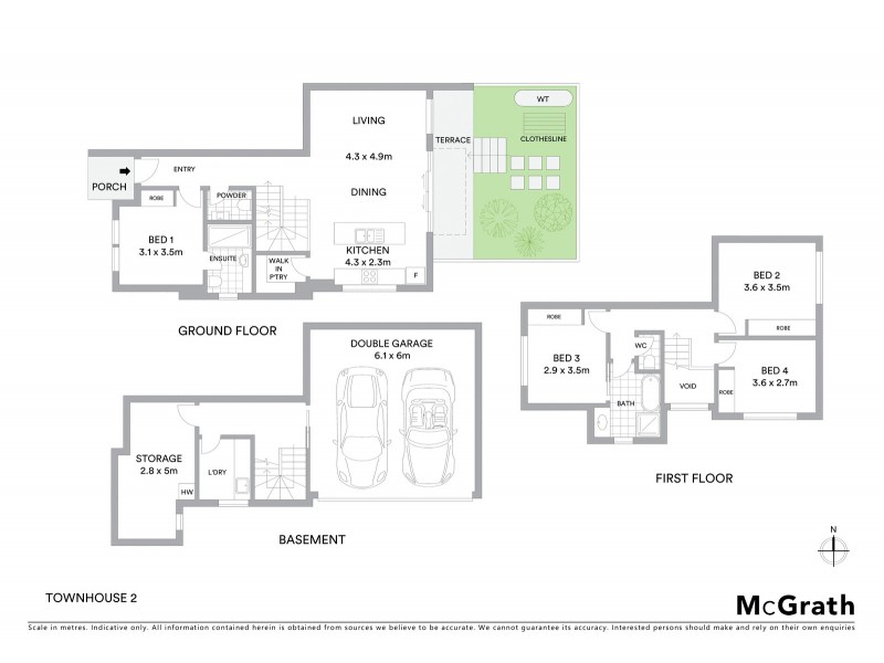 1&2/5 Leonard Court, Doncaster VIC 3108 Floorplan