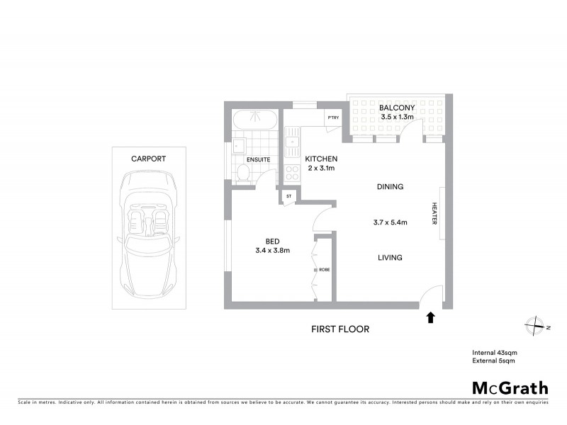 8/42 Edgar Street, Glen Iris VIC 3146 Floorplan