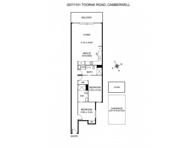 G07/1101 Toorak Road, Camberwell VIC 3124 Floorplan