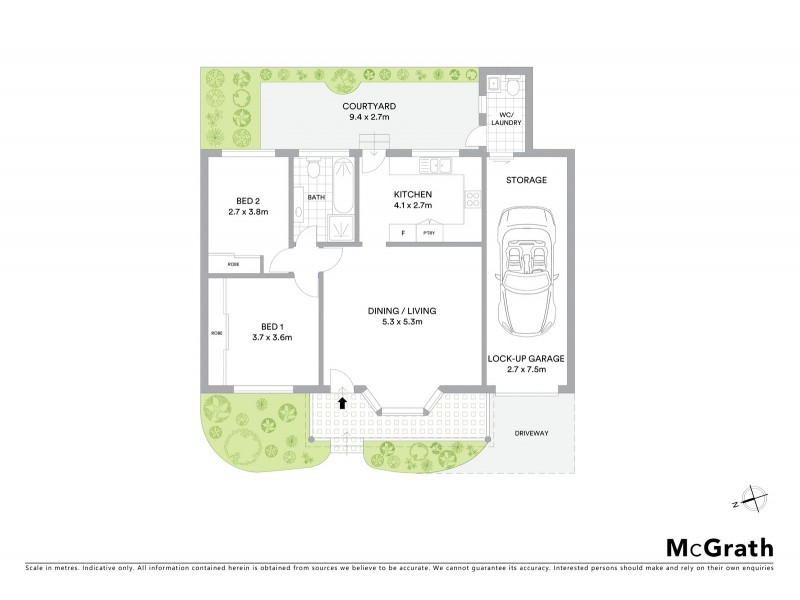 2/20 Meriel Street, Sans Souci NSW 2219 Floorplan