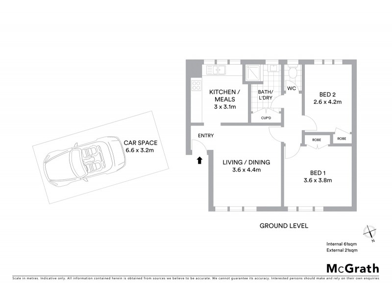 1/22 Blandford Street, West Footscray VIC 3012 Floorplan
