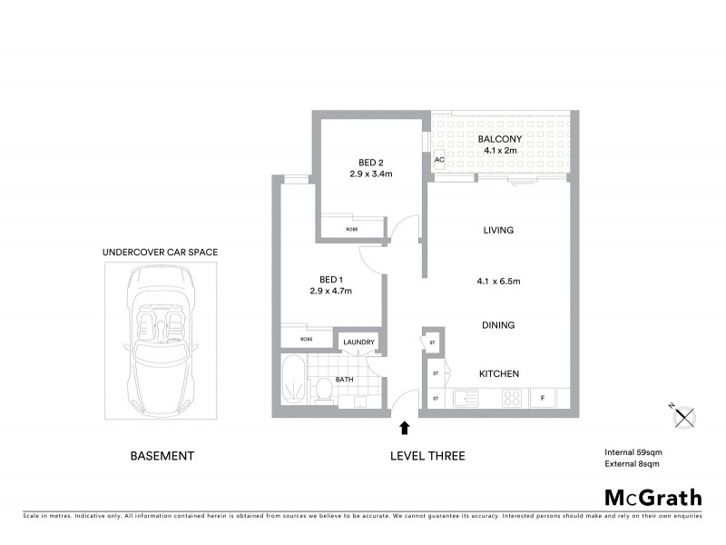 305/30 Wreckyn Street, North Melbourne VIC 3051 Floorplan