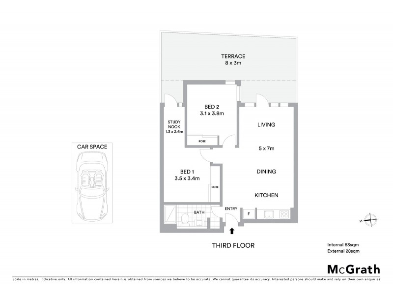 304/240 Barkly Street, Footscray VIC 3011 Floorplan