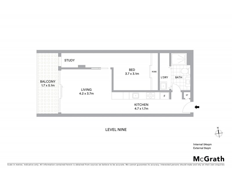 940/18 Albert Street, Footscray VIC 3011 Floorplan