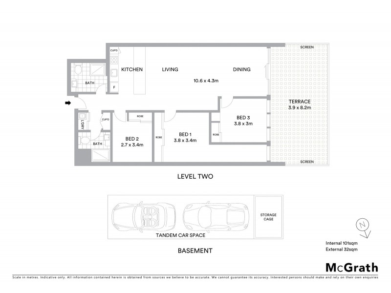 223/1 Moreland Street, Footscray VIC 3011 Floorplan