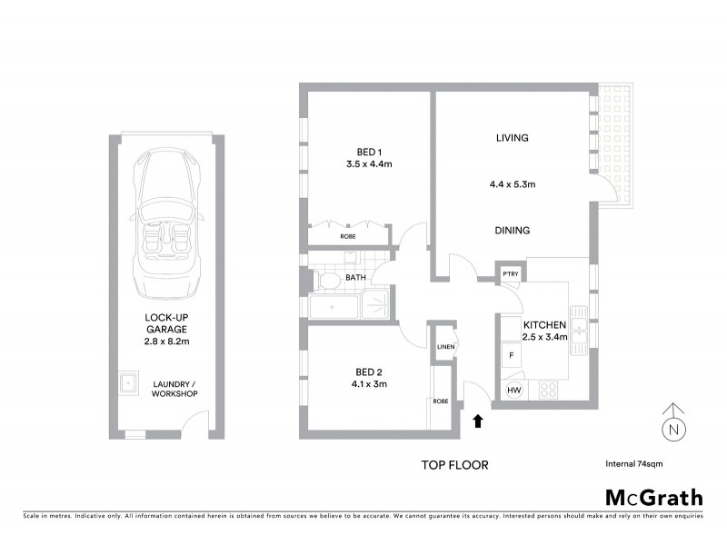 39/2 King Street, Turramurra NSW 2074 Floorplan