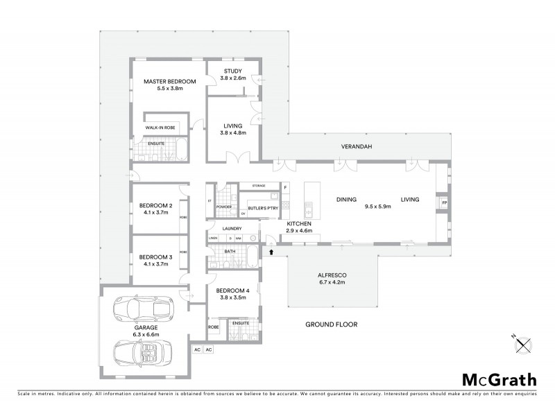 1 Butler Circle, Mudgee NSW 2850 Floorplan