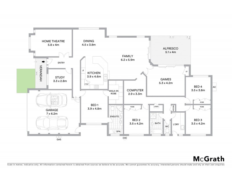 16 Birch Grove, Mudgee NSW 2850 Floorplan