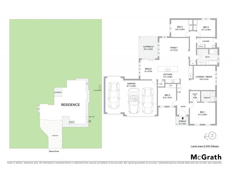 8 Diana Drive, Mudgee NSW 2850 Floorplan