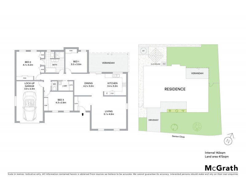 1 Denton Close, Mudgee NSW 2850 Floorplan