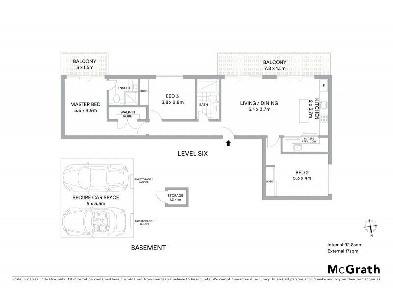 606/33-35 Breese Street, Brunswick VIC 3056 Floorplan