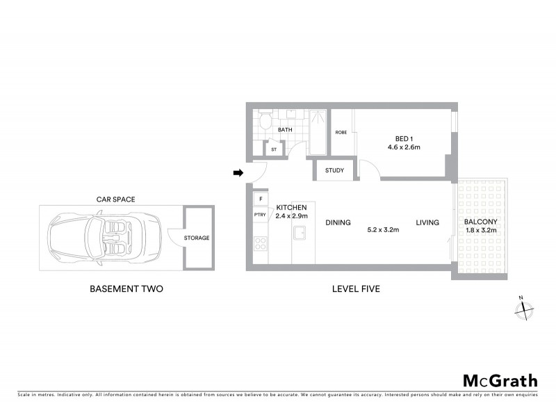 501/22 Barkly Street, Brunswick East VIC 3057 Floorplan