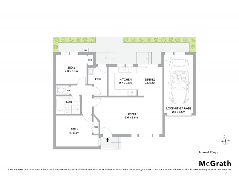 2/1 Coronation Street, Brunswick West VIC 3055 Floorplan