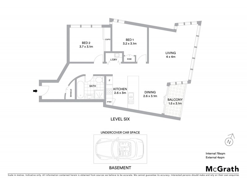607/39 Caravel Lane, Docklands VIC 3008 Floorplan