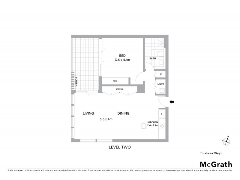 Unit B408 Phoenix Apartments, Rouse Road, Rouse Hill NSW 2155 Floorplan