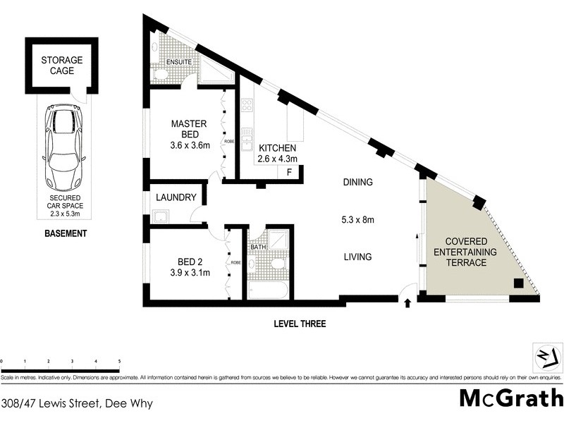 308/47 Lewis Street, Dee Why NSW 2099 Floorplan
