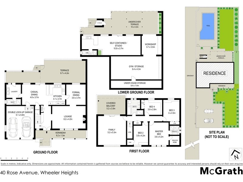 40 Rose Avenue, Wheeler Heights NSW 2097 Floorplan